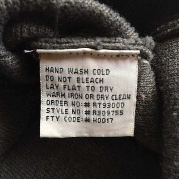 REUNION - Men’s Brown Sweater w Stripe Long Sleeve 1/4 Zipper Size‎ Medium - Picture 8 of 8